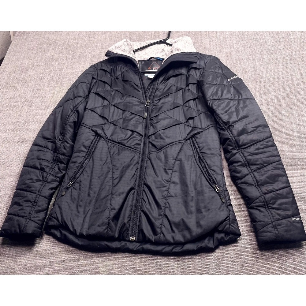 Columbia Kaleidaslope II Insulated Puffer Jacket Women's Small Black Full Zip